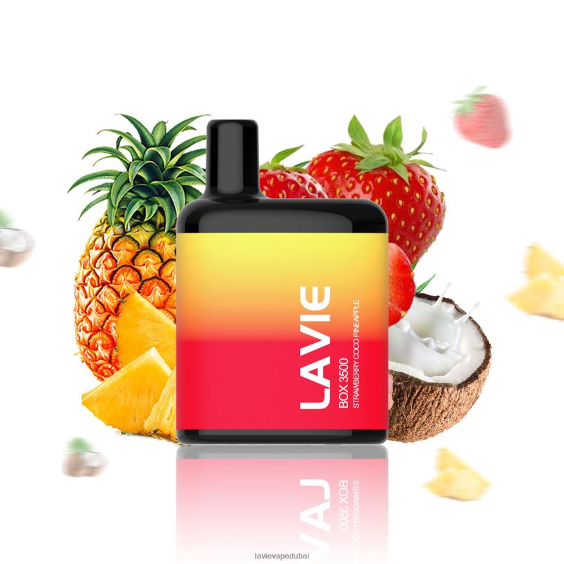 RDT6L207 Lavie Vape Price - فراولة كوكو وأناناس LAVIE BOX 3500 نفث